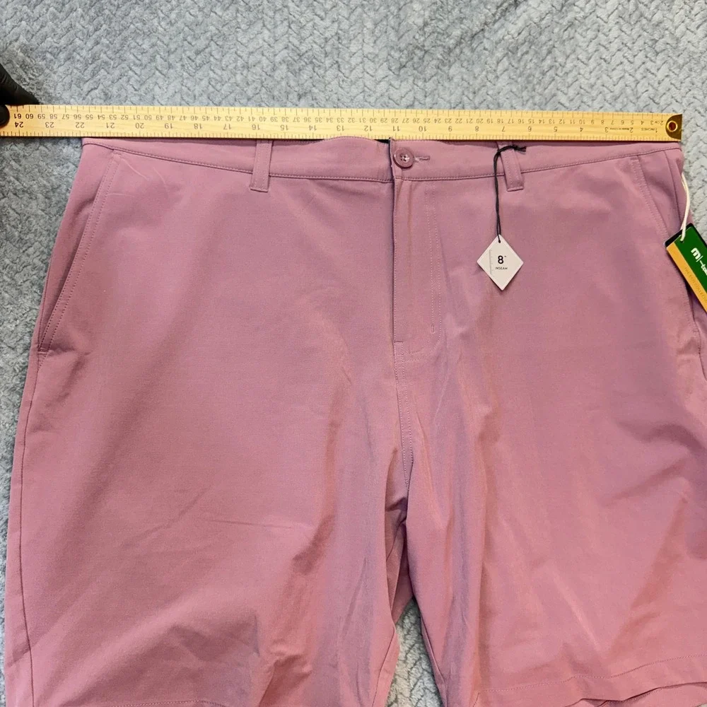 NEW Travis Mathew Mens Golf Shorts‎ 42 Pink Eco Collection Lifestyle Performance